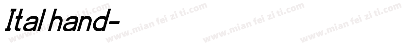 Ital hand字体转换